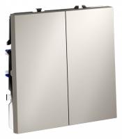 Выключатель двухклавишный без рамки Voltum S70 VLS020103