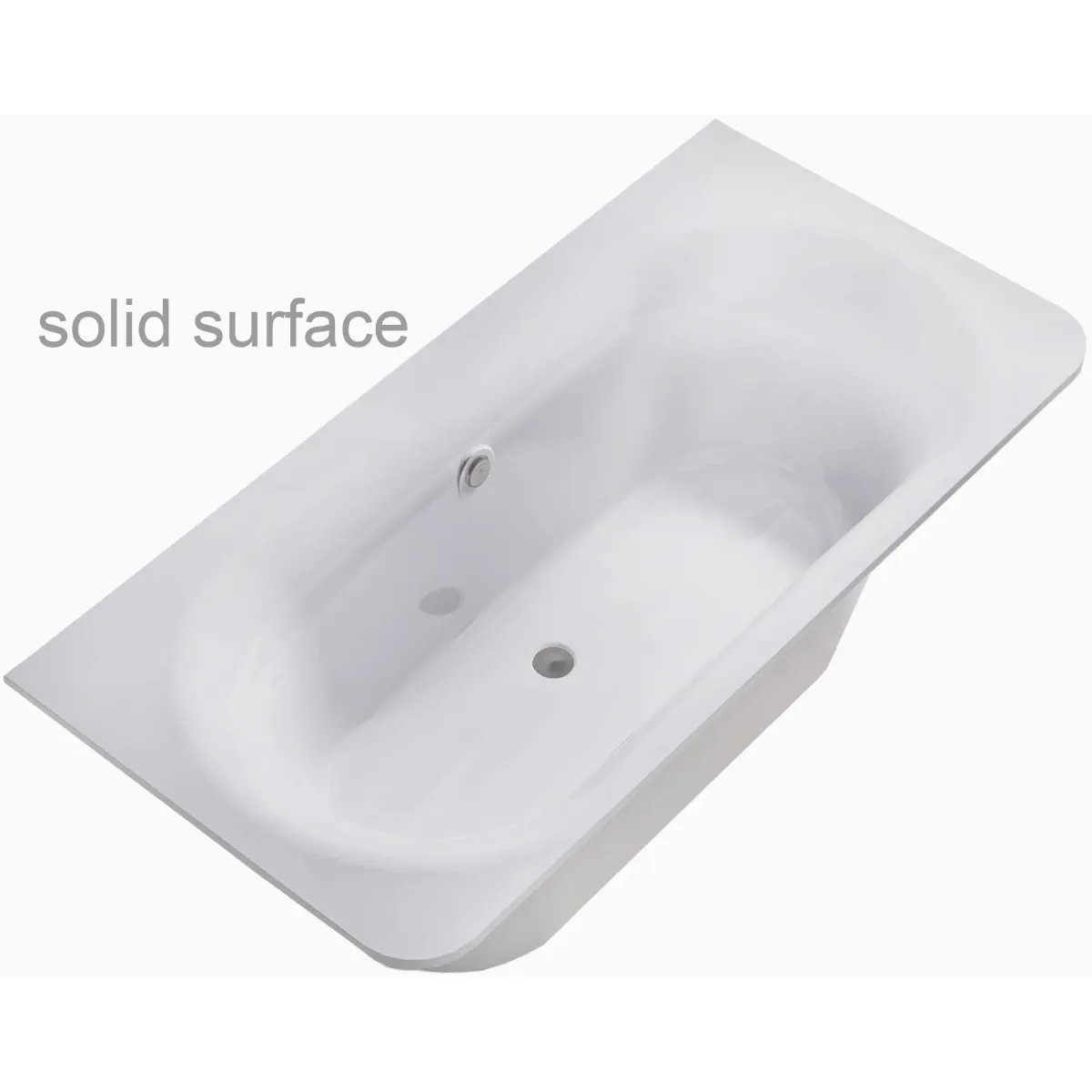 Ванна из литьевого мрамора Astra-Form Прима Solid Surface 01010079 185x90 см, отдельностоящая, белый матовый