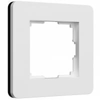 Рамка на 1 пост Werkel Split (белый/черный soft-touch) W0013068