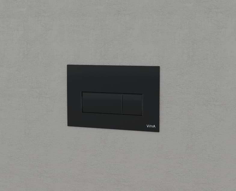 Клавиша смыва Vitra Root Square 740-2311 черная матовая