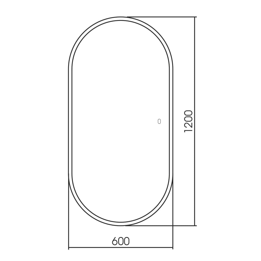Зеркало с подстветкой Abber Kontur AG6303SL-1.2