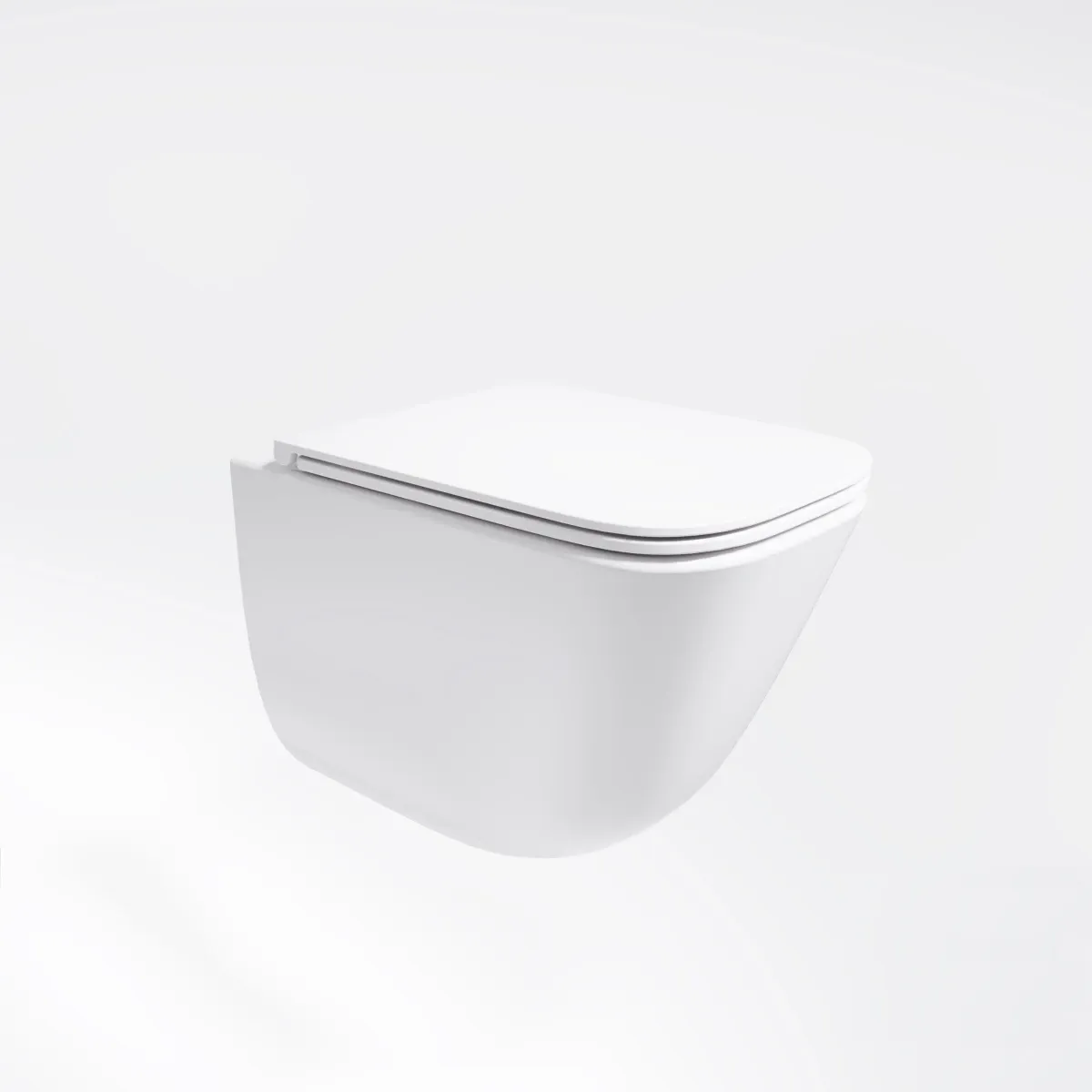 Унитаз подвесной Vincea Demi VT1-55T безободковый, торнадо, с сиденьем микролифт, белый
