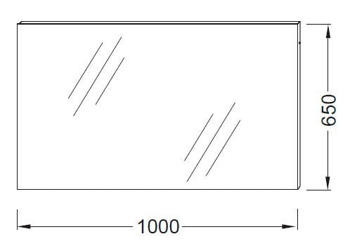 Зеркало Jacob Delafon Ola 100 (EB1099-RU)