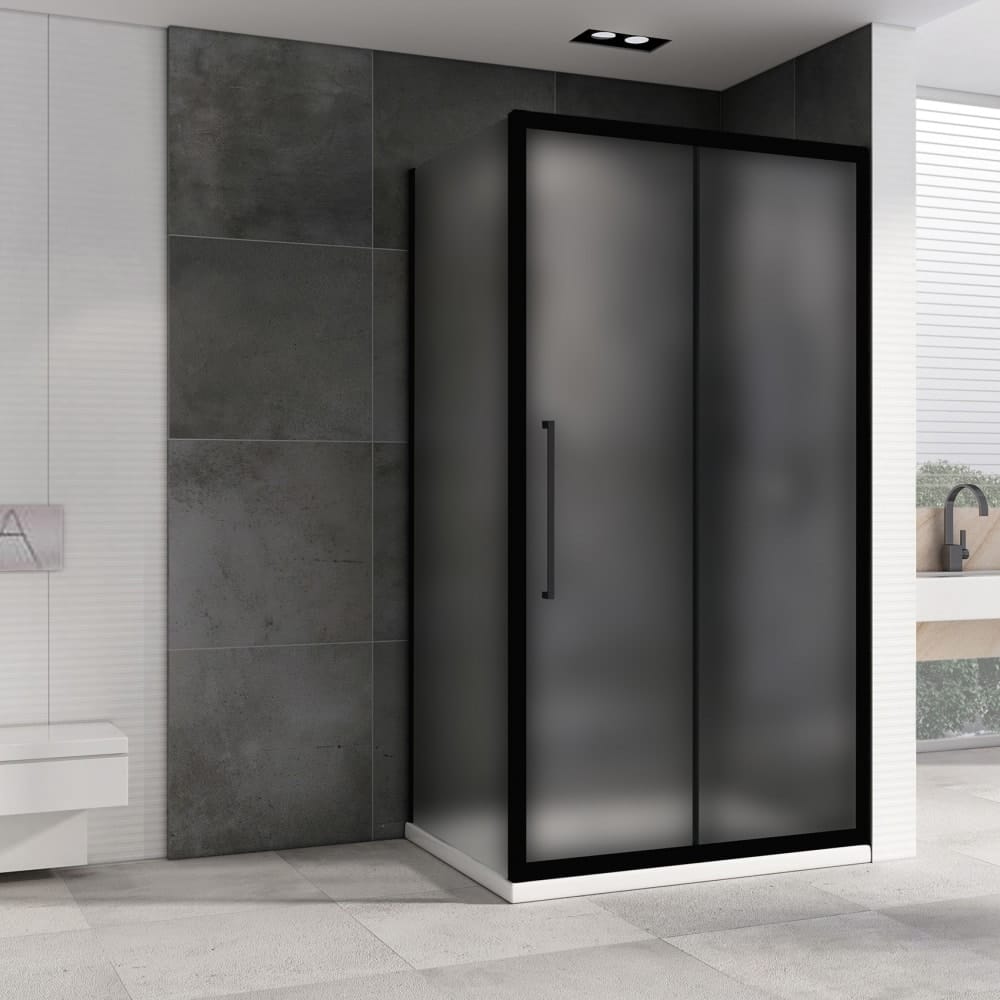 Душевой уголок Abber Schwarzer Diamant 150x70 AG30150BMH-S70BM черный