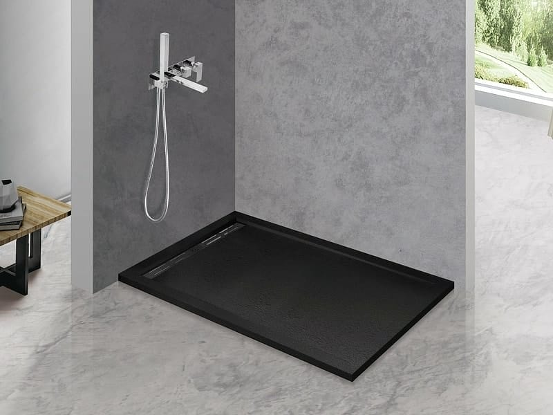 Душевой поддон Cezares 120x90 TRAY-AS-AH-120/90-30-NERO черный матовый