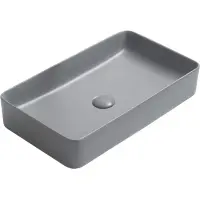 Раковина-чаша CeramaLux 78189MH-5 60,5x35 см, накладная, светло-серый матовый
