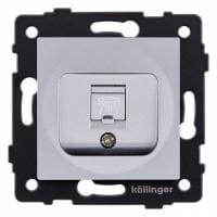 Розетка телефонная RJ-11 со штрокой, без рамки Kollinger  REA-009GY