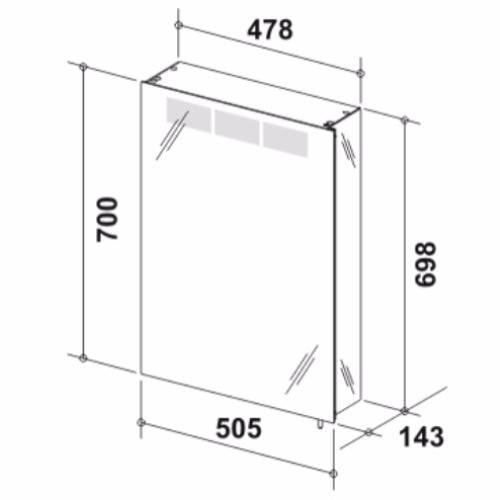 Зеркальный шкаф Keuco Royal T1 12601171201