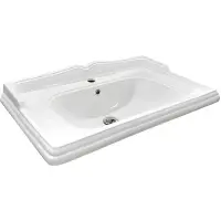 Раковина CeramaLux 3380 80x49 см, накладная, белый