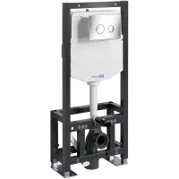 Инсталляция для унитаза WasserKRAFT Dill 61 61TLT.010.ME.CH01 с кнопкой смыва, хром