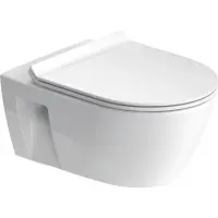 Унитаз подвесной Duravit No.1 45820900A1 безободковый, с сиденьем микролифт, альпийский белый