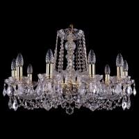 Подвесная люстра Bohemia Ivele Crystal 1402 1402/10/240/G/Leafs