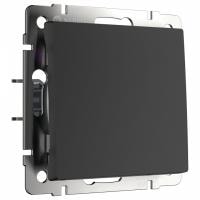 Выключатель перекрестный одноклавишный без рамки Werkel черный матовый W1113008