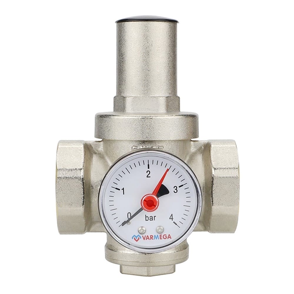 Редуктор давления VARMEGA 1 PN25 поршневой с присоединением к манометру VM12703