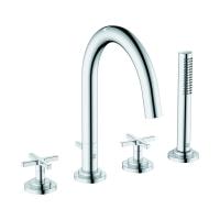 Смеситель для ванны и душа Kludi Nova Fonte 204250520 с душевым гарнитуром