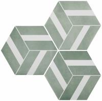 DURSTONE SIX Cementine Керамогранит Bari Aqua 23x27 глазурованный матовый
