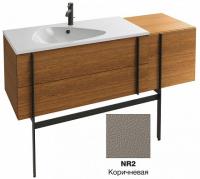 Тумба под раковину 145 см Jacob Delafon Nouvelle Vague EB3037-NR2 коричневая кожа