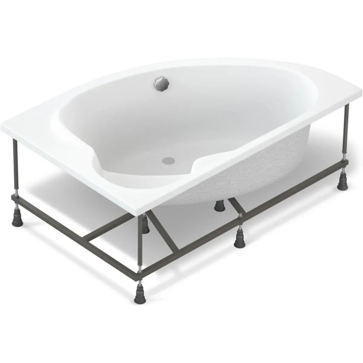 Акриловая ванна 153x100 см R Cersanit Kaliope WA-KALIOPE*153-P