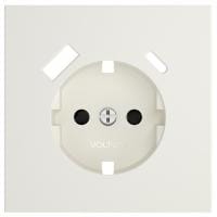 Накладка для розетки с заземлением и со шторками и 2хUSB type A и C Voltum S70 VLS001013