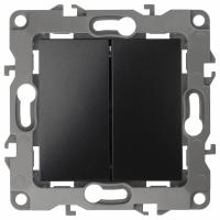 Переключатель двухклавишный без рамки Эра Эра 12 12-1104-05