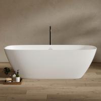 Ванна из искусственного камня Abber Stein 165x70 AS9632 белая матовая