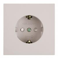 Розетка с заземлением и со шторкой Stekker Мия 50484