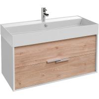 Тумба под раковину Jacob Delafon Vivienne 100 EB1668-J5-E75 блестящий белый/дуб давос натуральный