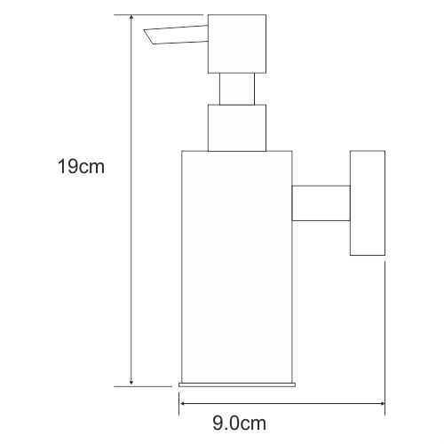 Дозатор для жидкого мыла WasserKRAFT K-1399 антивандальный