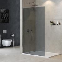 Душевая перегородка Cezares Liberta 90 LIBERTA-L-1-TB-90-BR-NERO черная матовая