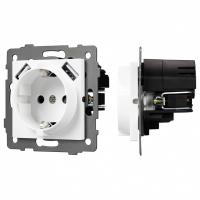 Розетка с заземлением и 2хUSB type A, без рамки Arlight SCT 049818