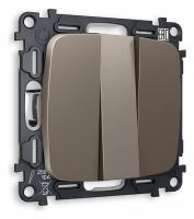 Выключатель трехклавишный без рамки Ambrella Volt Quant MO635010