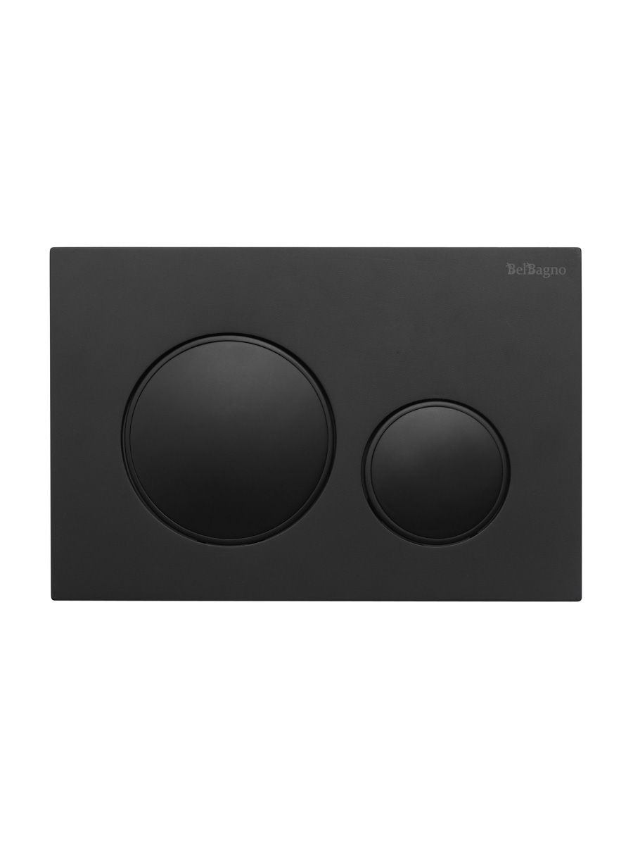 Кнопка смыва BelBagno BB-17C-NERO.M, черный матовый