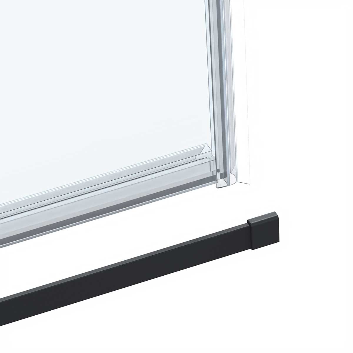 Душевой уголок Vincea Como Soft 120x100 VSR-1CS1012CLB черный