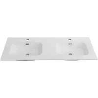 Раковина Cezares Duet CZR-8095-120-2 121x46 см, накладная, белый