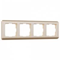 Рамка на 4 поста Werkel Stream (шампань) W0042111