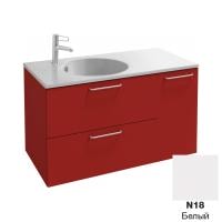 Тумба под раковину 100 см Jacob Delafon Odeon Rive Gauche EB2544-R5-N18 белый ручки хром