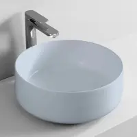 Раковина-чаша Artceram Cognac COL001 65 00 42x42 см, накладная, светло-голубой