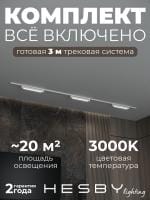 Комплект трековый Hesby Lighting Skylite №1 HSBL_kompl_S001_NI3W3K_01