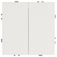 Переключатель двухклавишный без рамки Stekker Эмили 50233