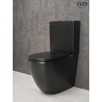 Унитаз-компакт GID Tn2188Bm безободковый, с сиденьем микролифт, черный матовый