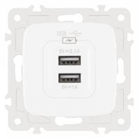 Розетка USB без рамки Arte Milano am-205 205.46-1.white