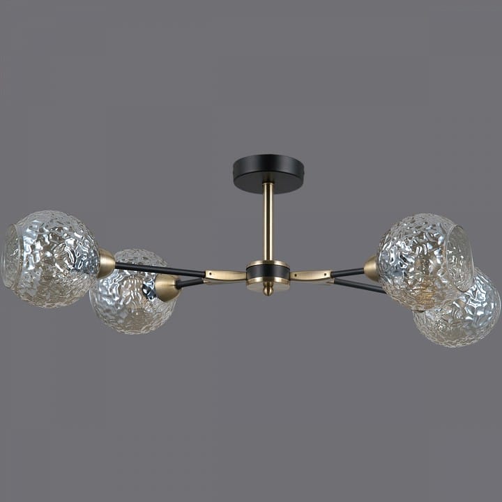 Люстра на штанге ILLUMICO  IL0253-4CSQ-79 BK AB
