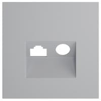 Накладка для ТВ-розетки и RJ-11 или RJ-45 Voltum S70 VLS002716