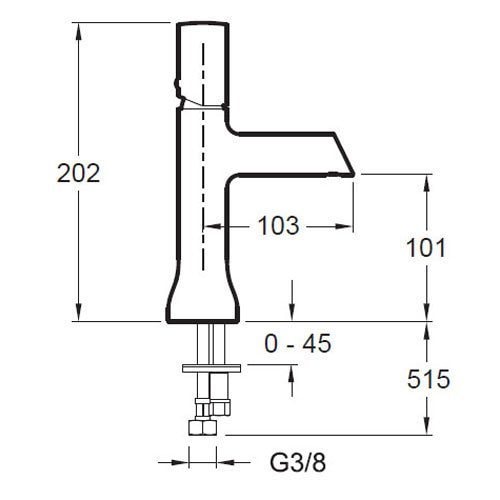 Смеситель для раковины Jacob Delafon TOOBI E7329-CP