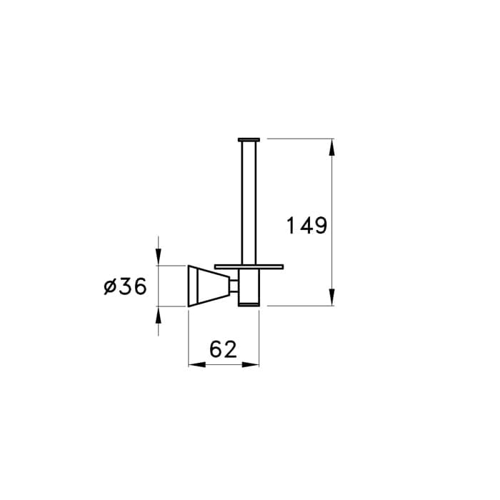 Держатель туалетной бумаги Stella 130 CT 10016 CR00