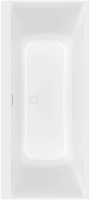 Квариловая ванна 180х80 см Villeroy&Boch Subway 3.0 UBQ180SBW2DV-01 с ножками и сливом-переливом