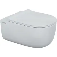 Унитаз подвесной Berges Ego XL 082138 безободковый, с функцией биде, с сиденьем микролифт, белый