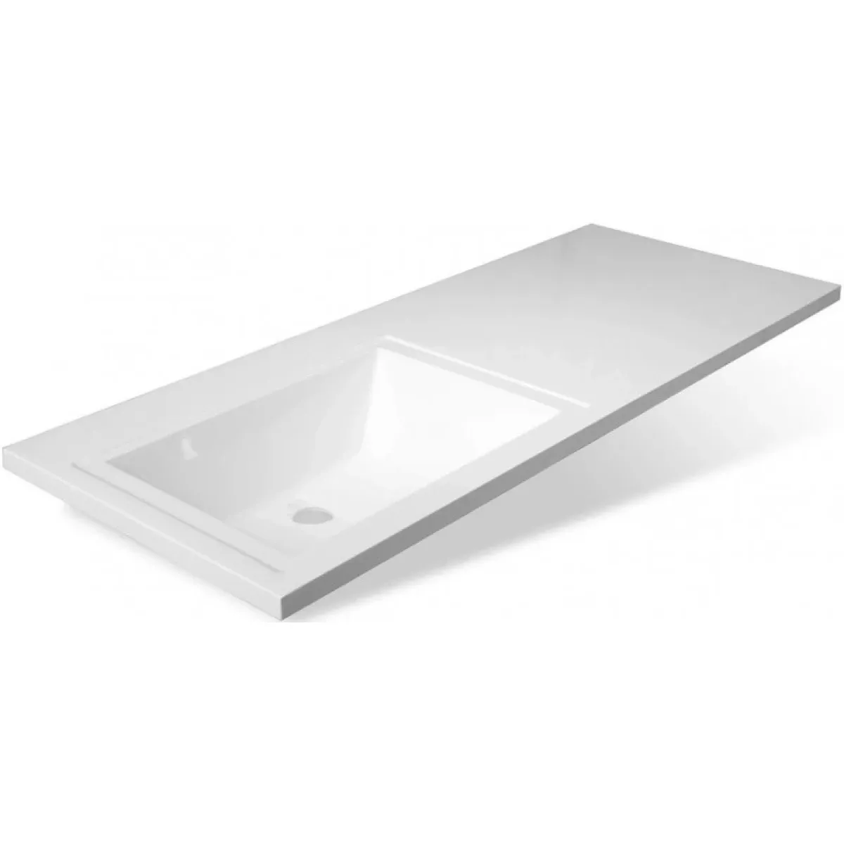 Раковина Misty Даллас ФР-00001490 120,2x48,2 см L, над стиральной машиной, белый