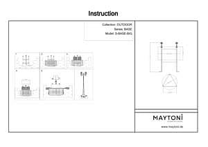 Крепление для уличных светильников Maytoni Outdoor Базовая S-BASE-BIG