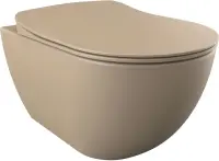 Унитаз подвесной Creavit Free FE320-00CM00E-0000 с функцией биде, капучино матовый